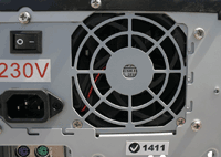 Power Supply Fan After Cleaning
